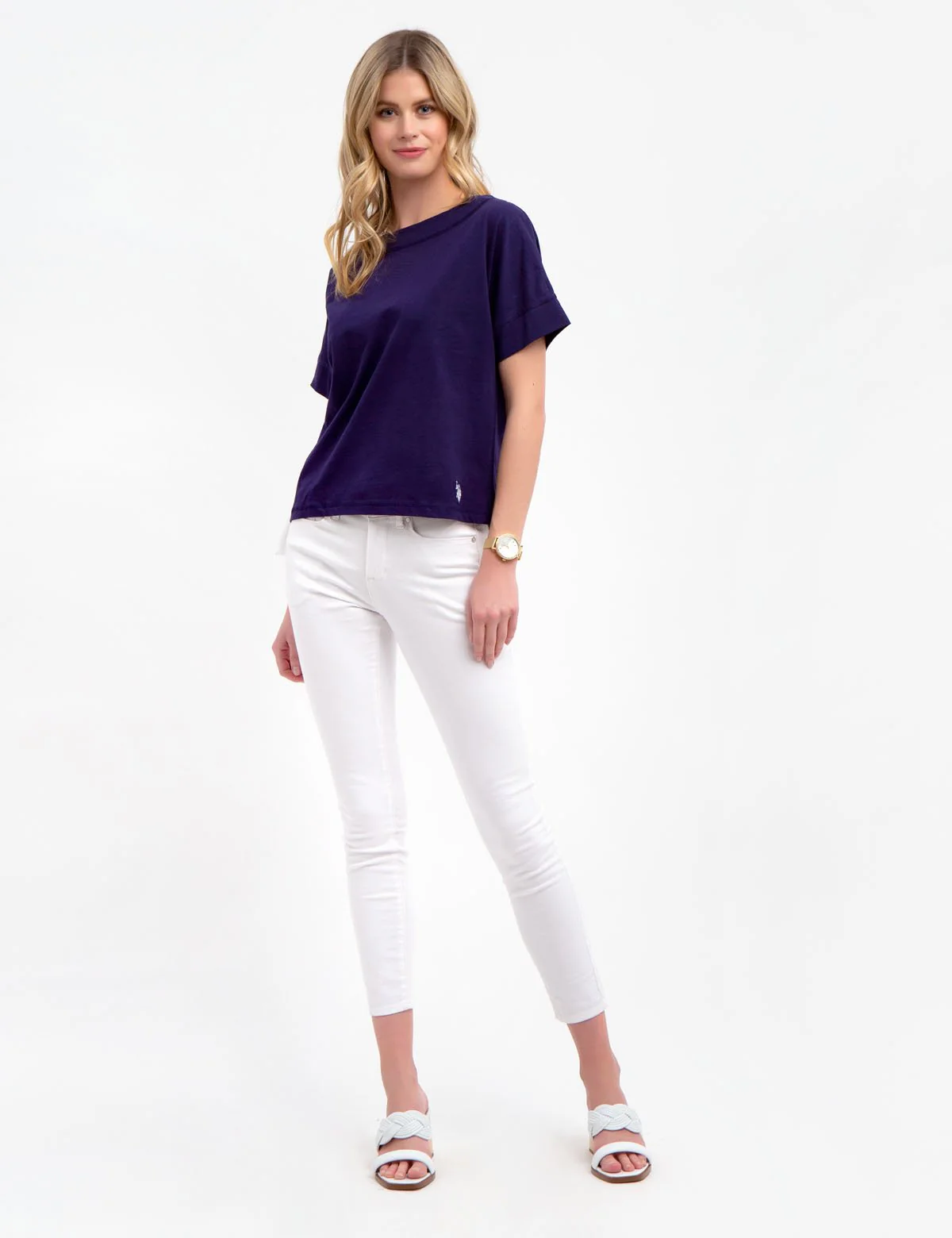 SOLID LACEUP T-SHIRT - Image 2