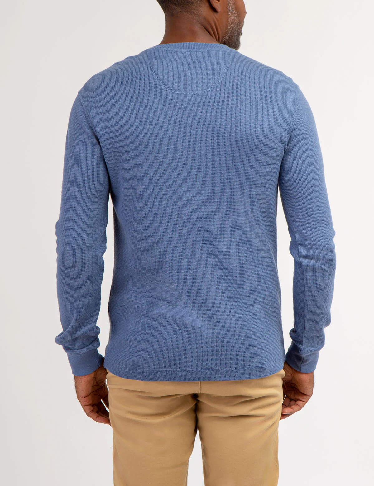 SOLID LONG SLEEVE THERMAL HENLEY - Image 6
