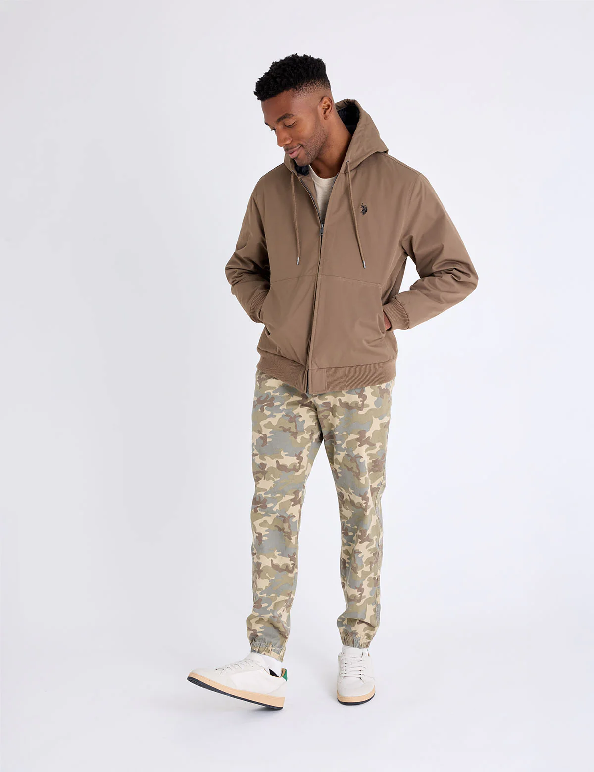SOLID MIDWEIGHT HOODED JACKET - Image 5