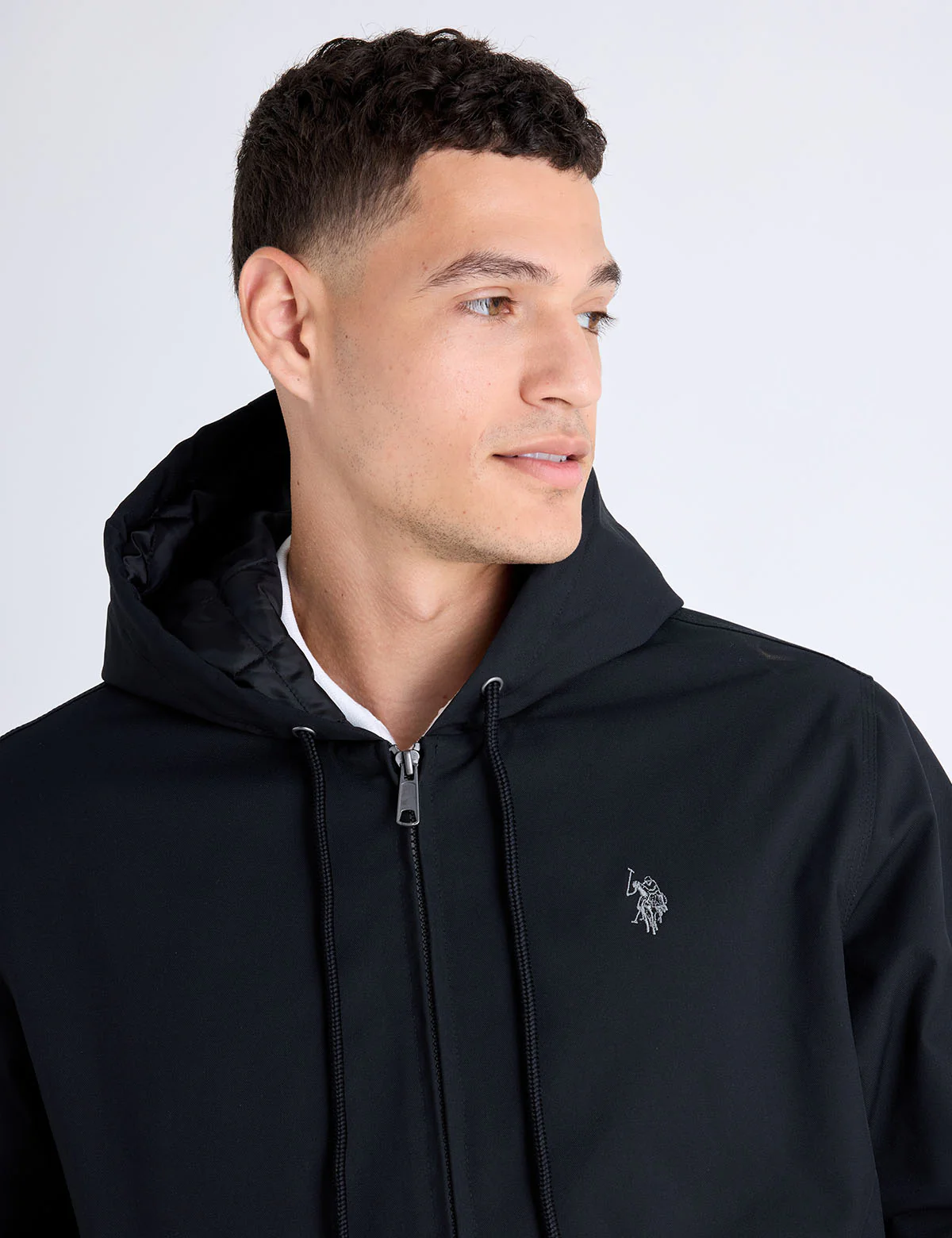 SOLID MIDWEIGHT HOODED JACKET - Image 9