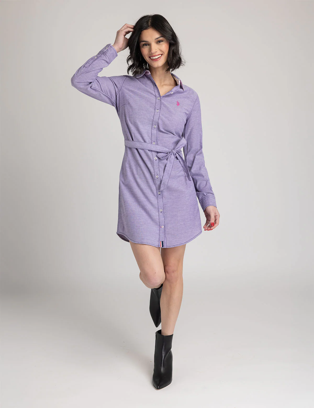 SOLID OXFORD DRESS