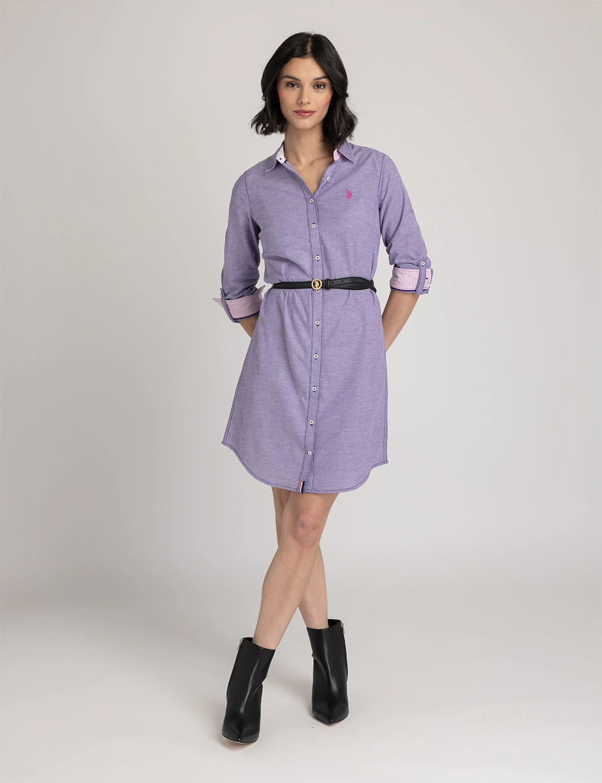 SOLID OXFORD DRESS - Image 4