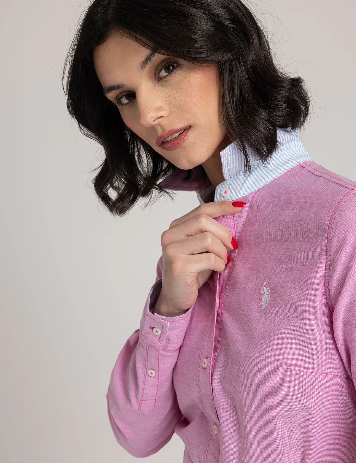 SOLID OXFORD DRESS - Image 8