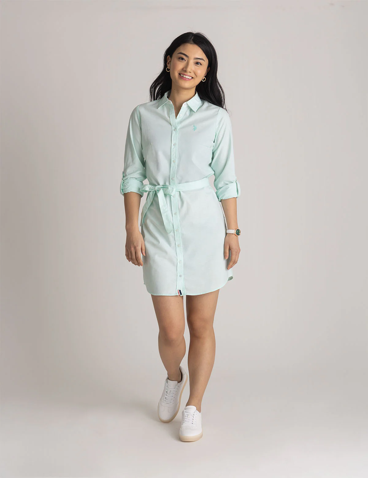 SOLID OXFORD DRESS - Image 2