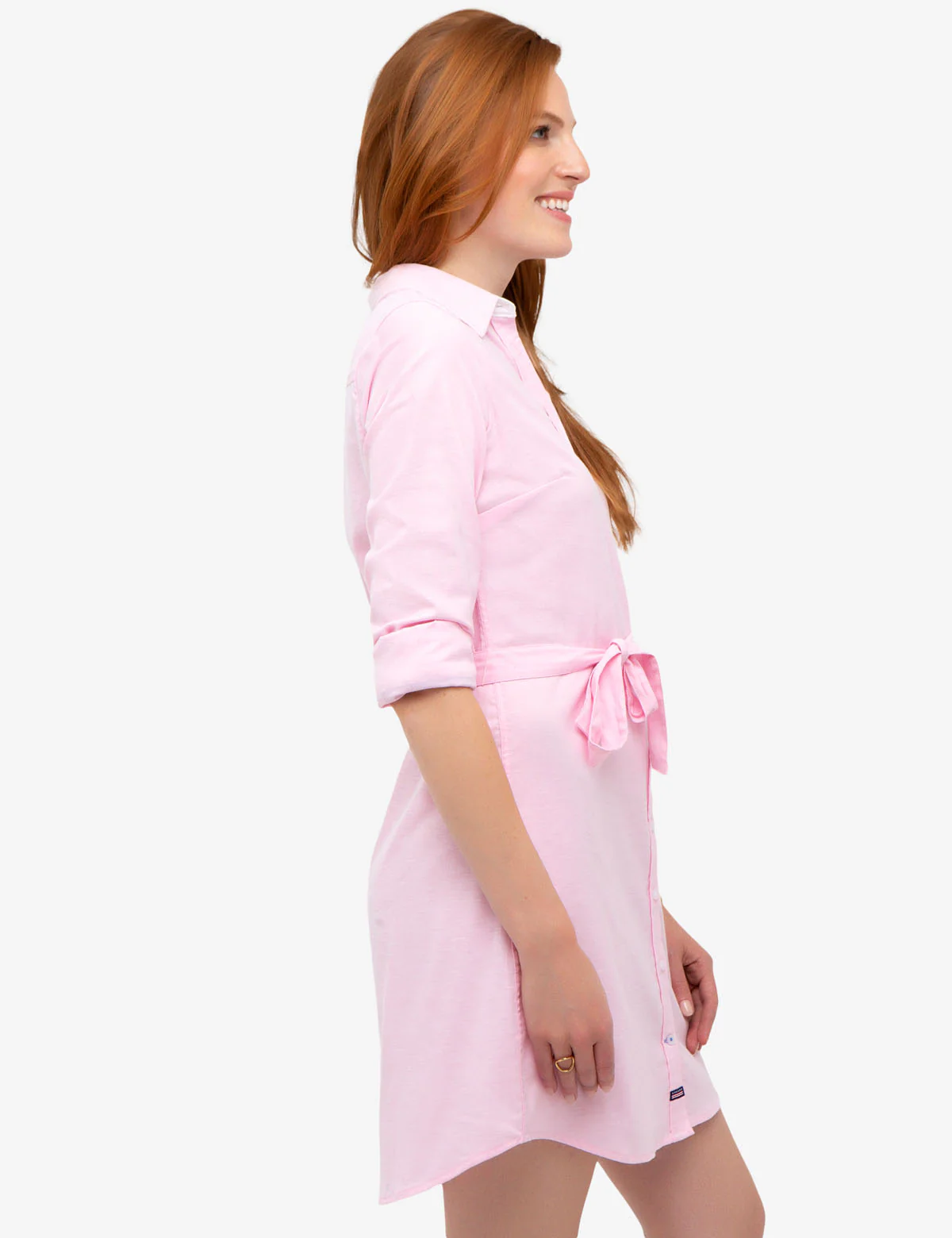 SOLID OXFORD DRESS - Image 7