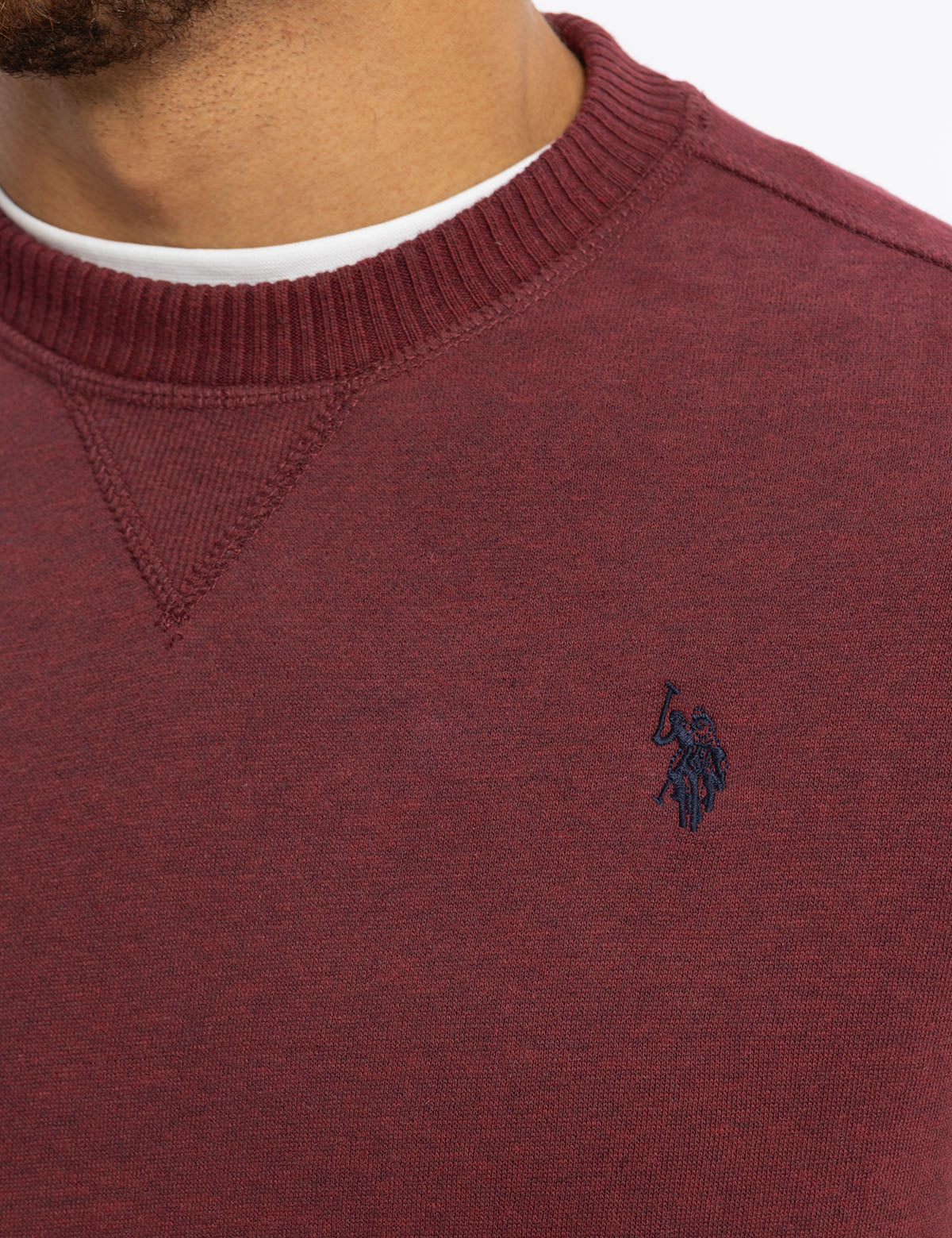 SOLID PEACHED FLEECE CREW NECK PULLOVER - Image 12