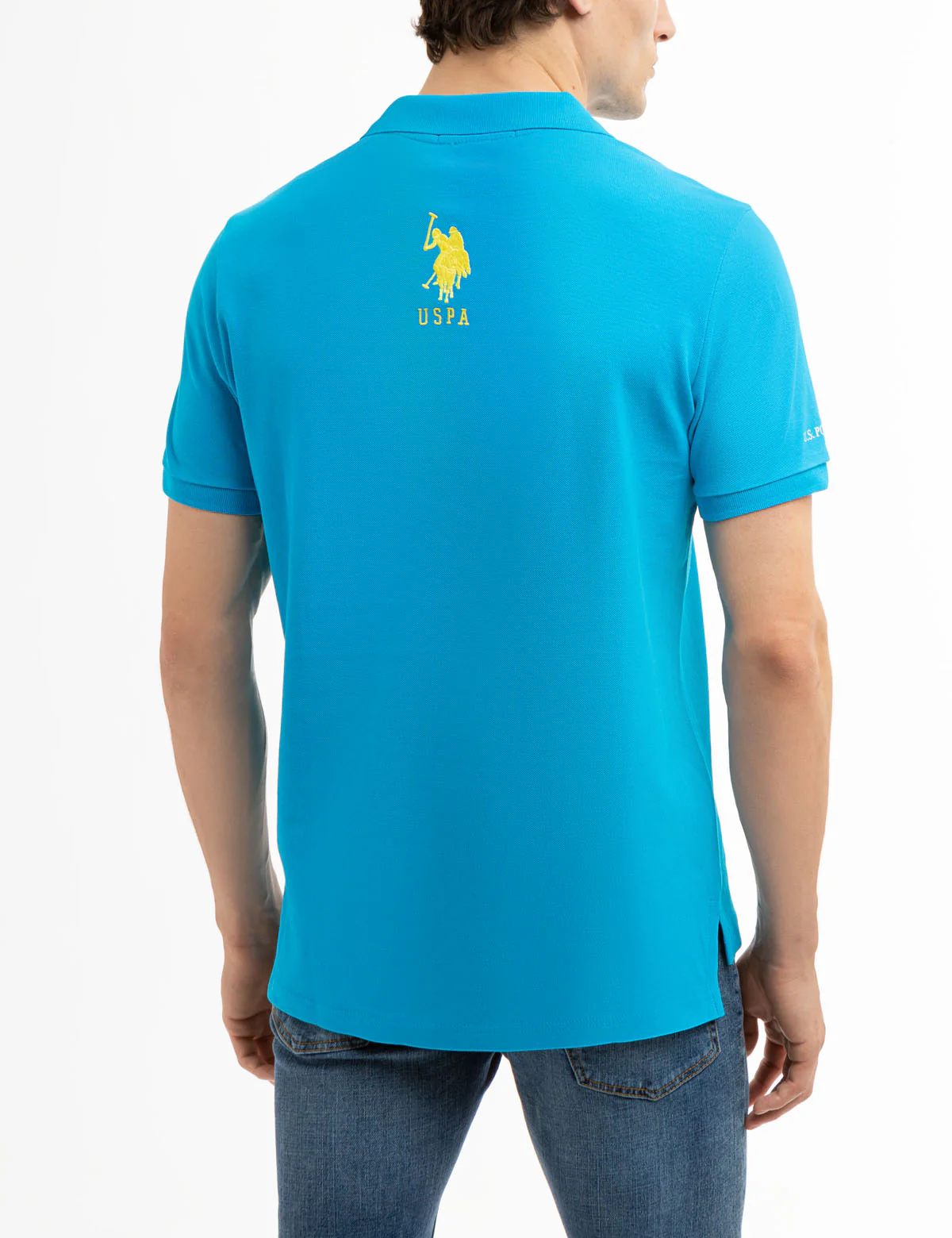 SOLID PIQUE DOUBLE LOGO POLO SHIRT - Image 2
