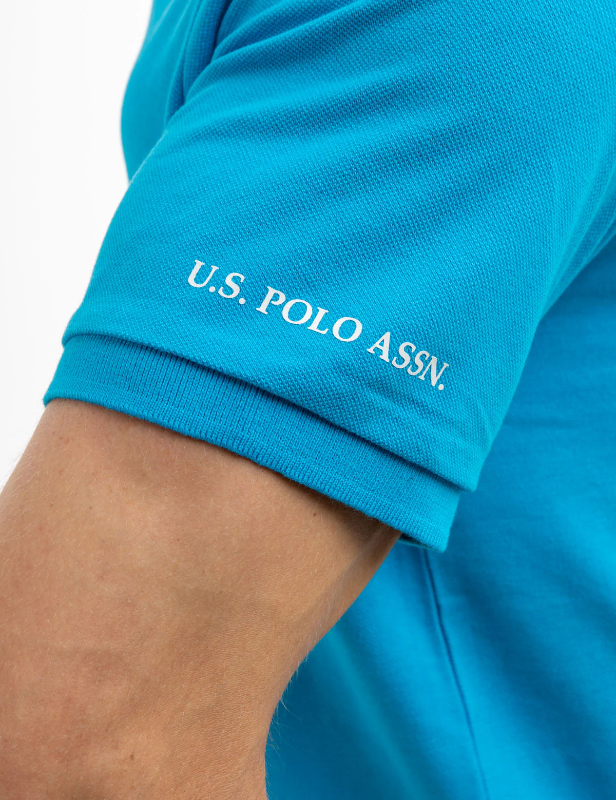 SOLID PIQUE DOUBLE LOGO POLO SHIRT - Image 4