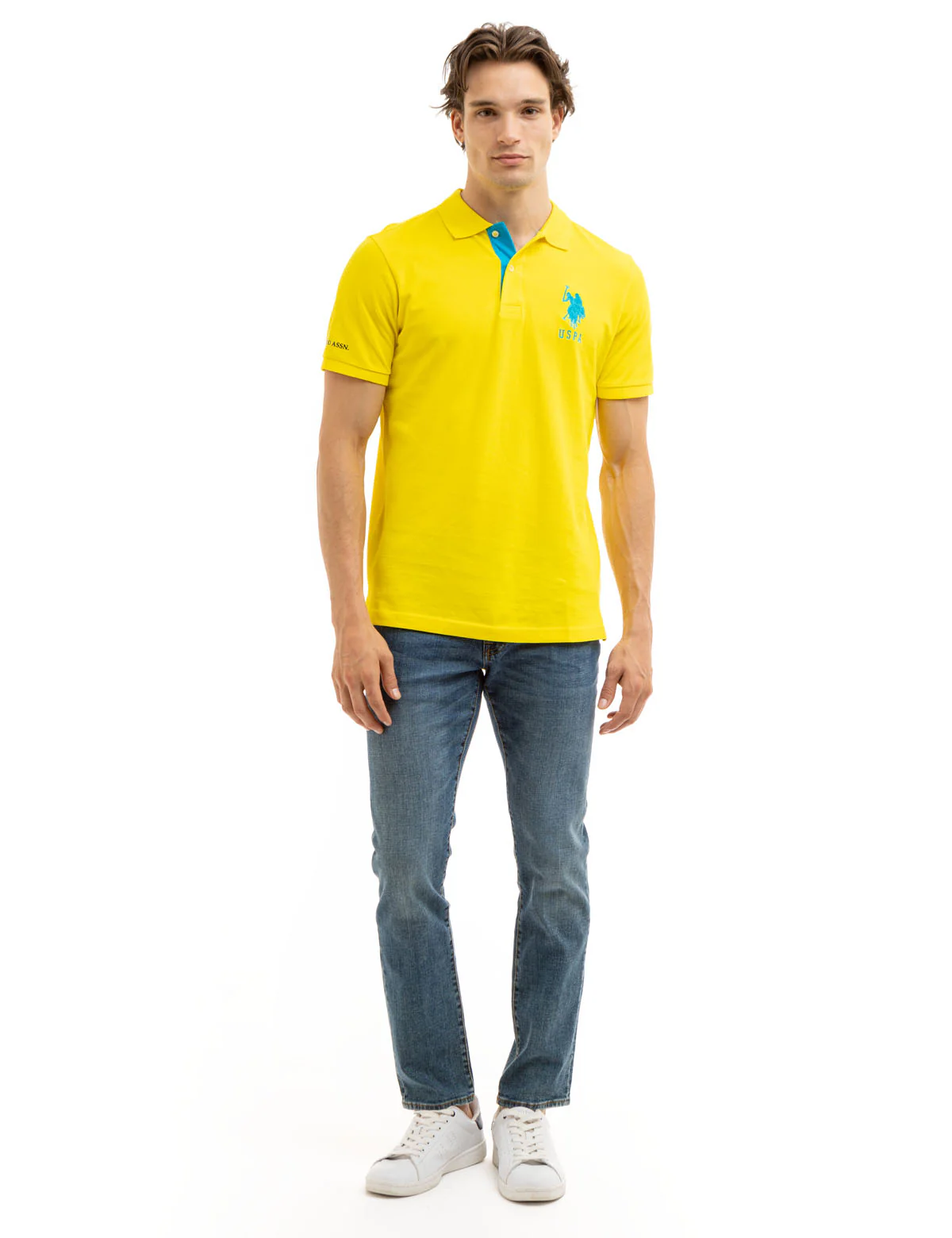 SOLID PIQUE DOUBLE LOGO POLO SHIRT - Image 7