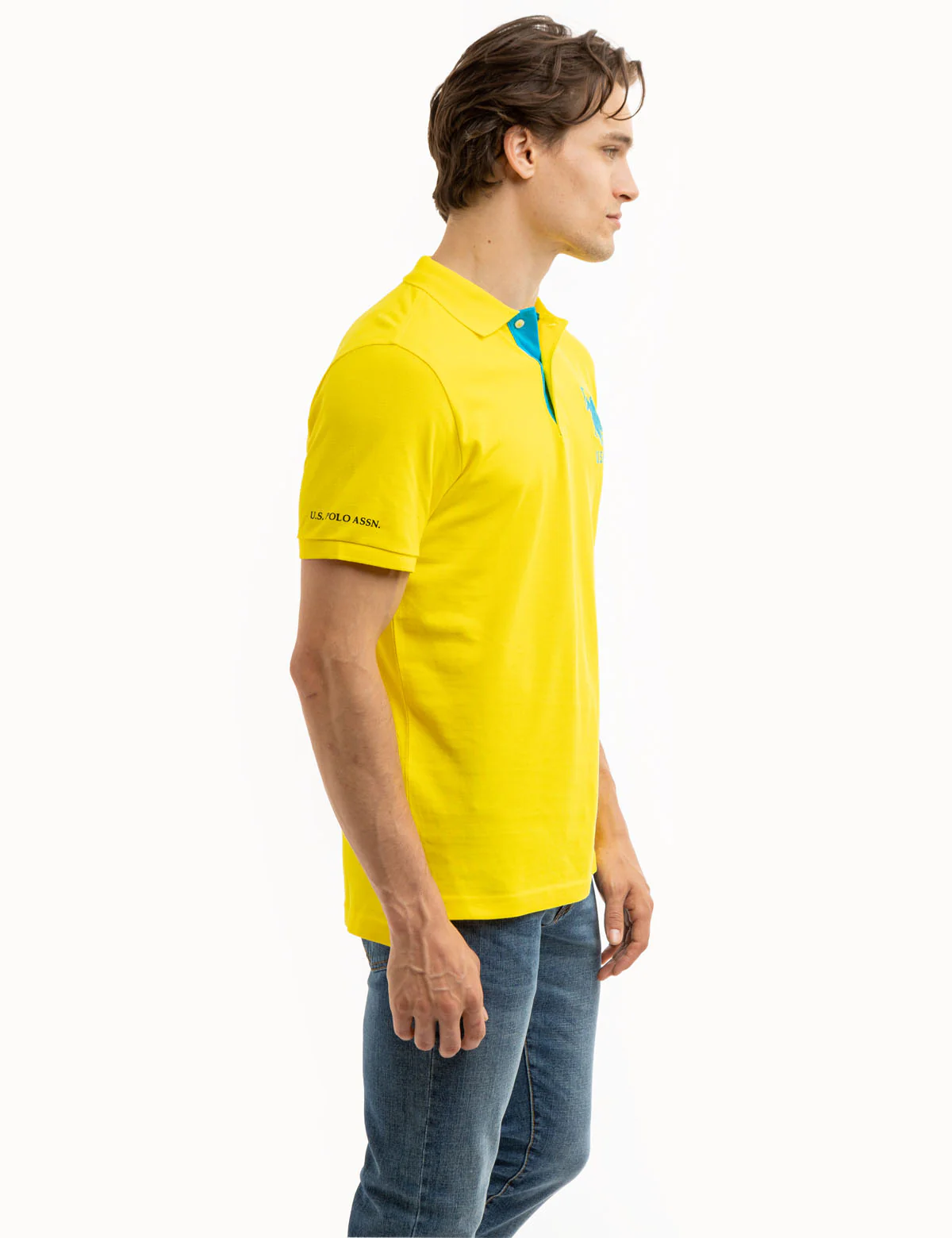 SOLID PIQUE DOUBLE LOGO POLO SHIRT - Image 9