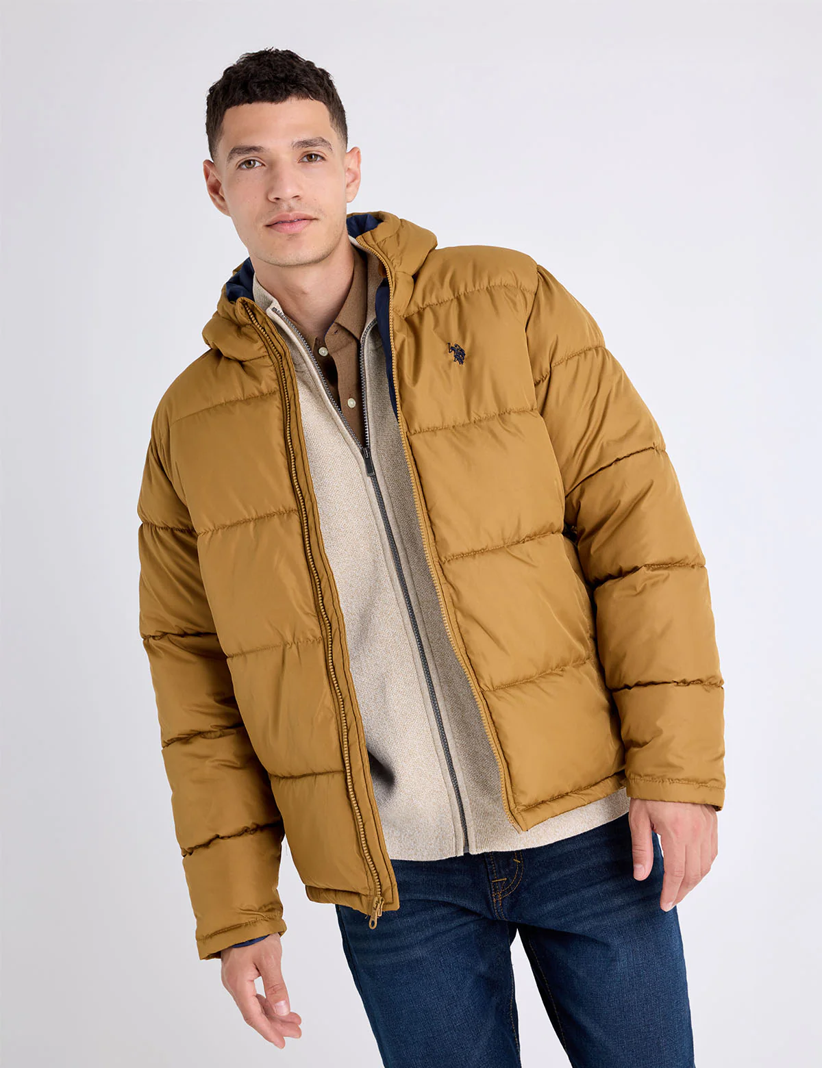 SOLID QUILTED CHANNEL PUFFER JACKET - Image 11
