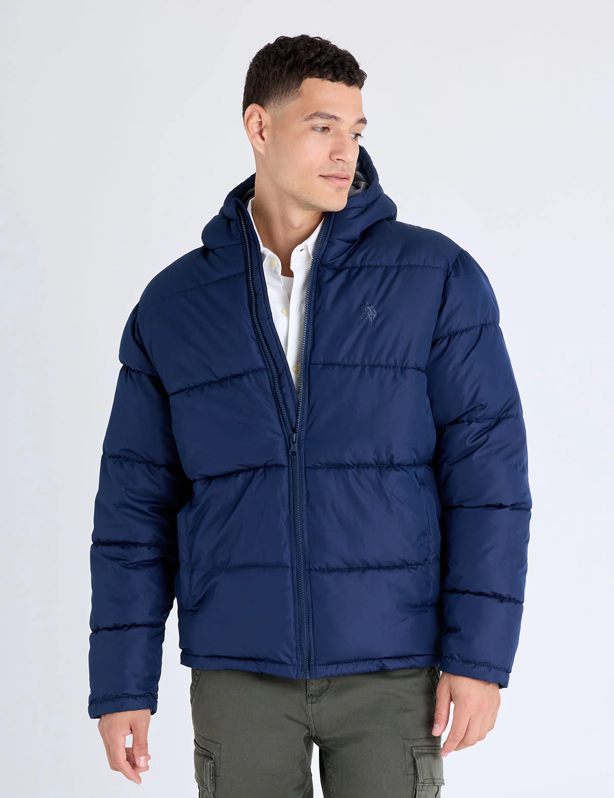 SOLID QUILTED CHANNEL PUFFER JACKET - Image 14