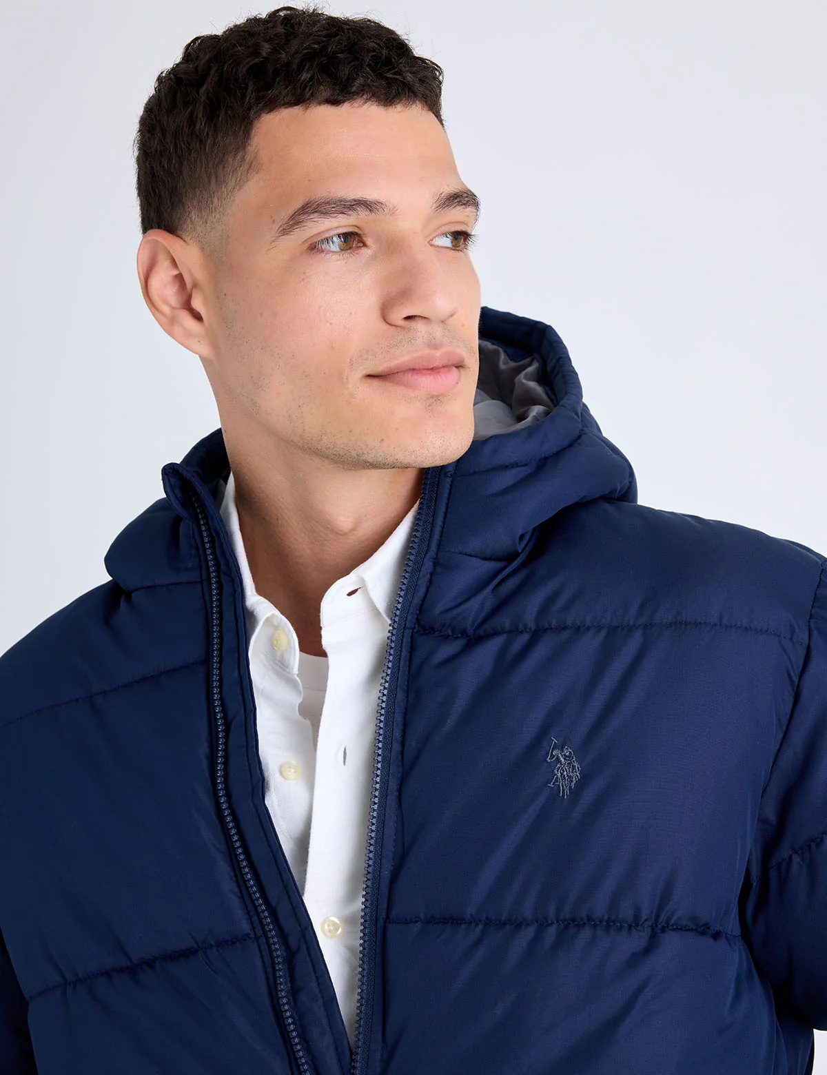 SOLID QUILTED CHANNEL PUFFER JACKET - Image 17