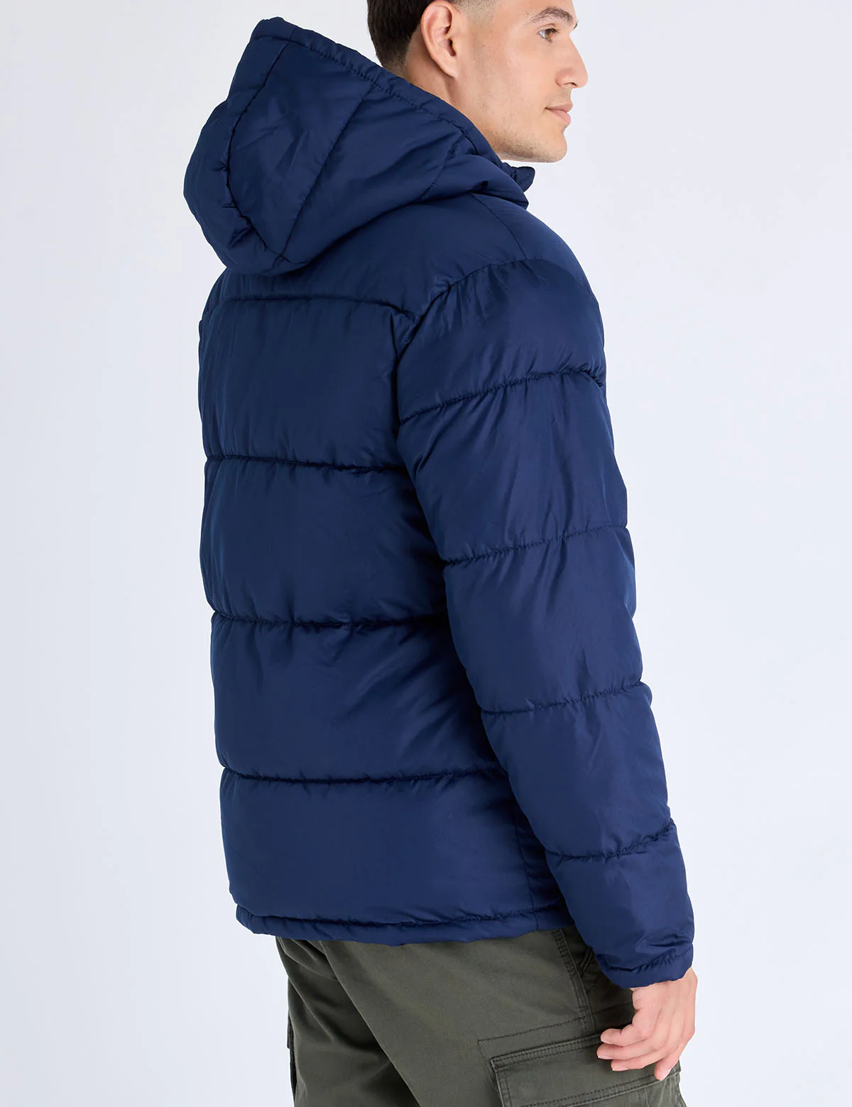 SOLID QUILTED CHANNEL PUFFER JACKET - Image 18