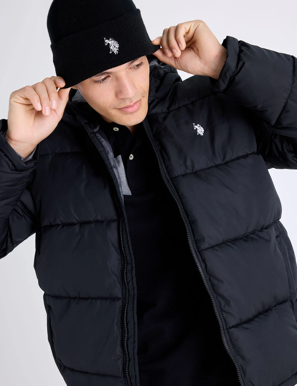 SOLID QUILTED CHANNEL PUFFER JACKET - Image 19