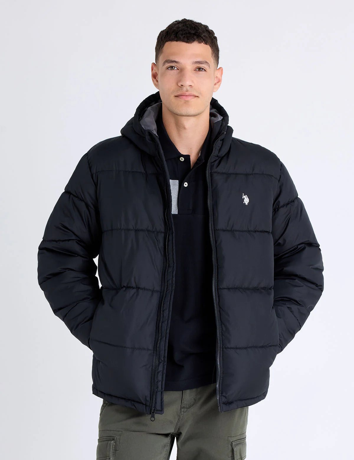 SOLID QUILTED CHANNEL PUFFER JACKET - Image 20