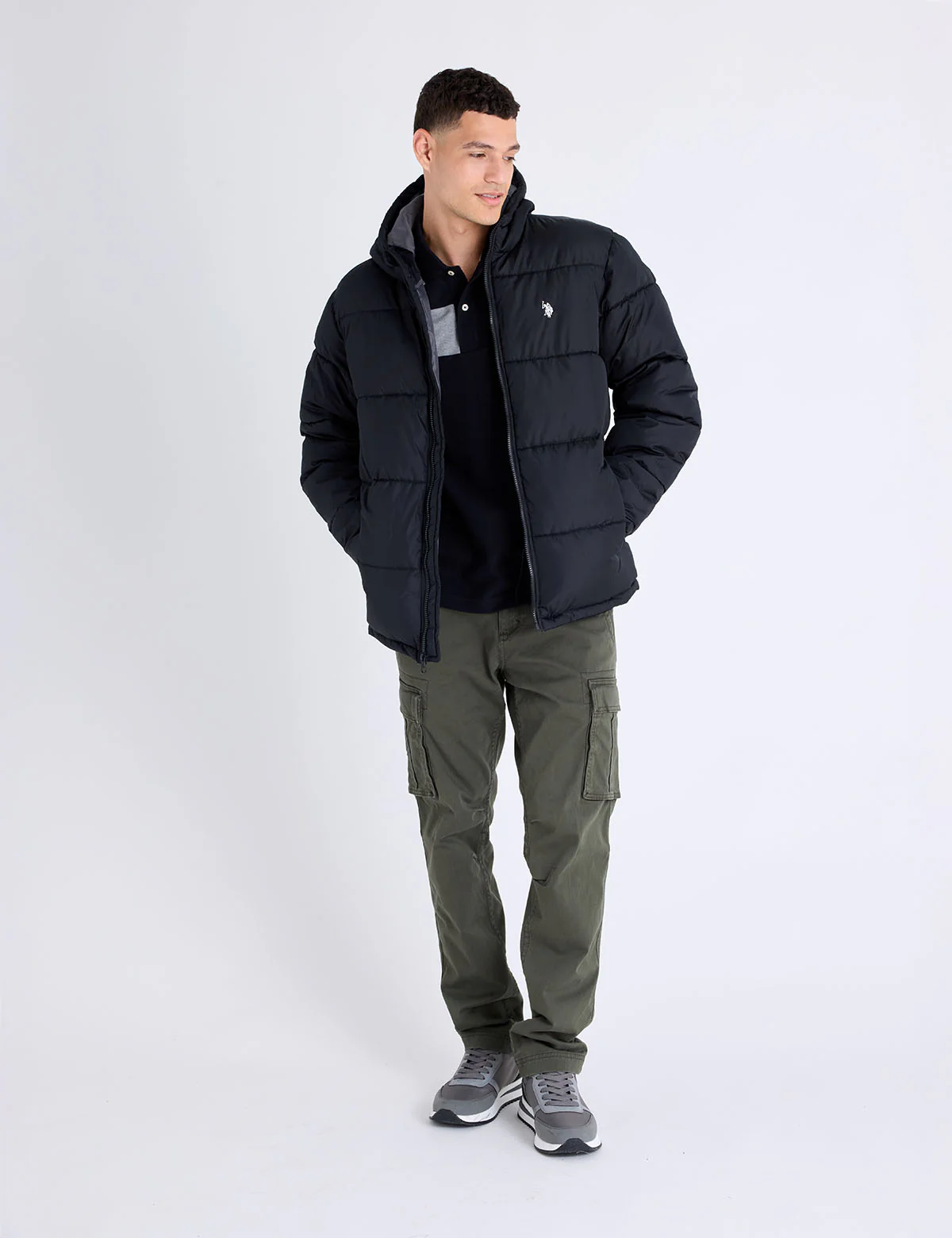 SOLID QUILTED CHANNEL PUFFER JACKET - Image 21