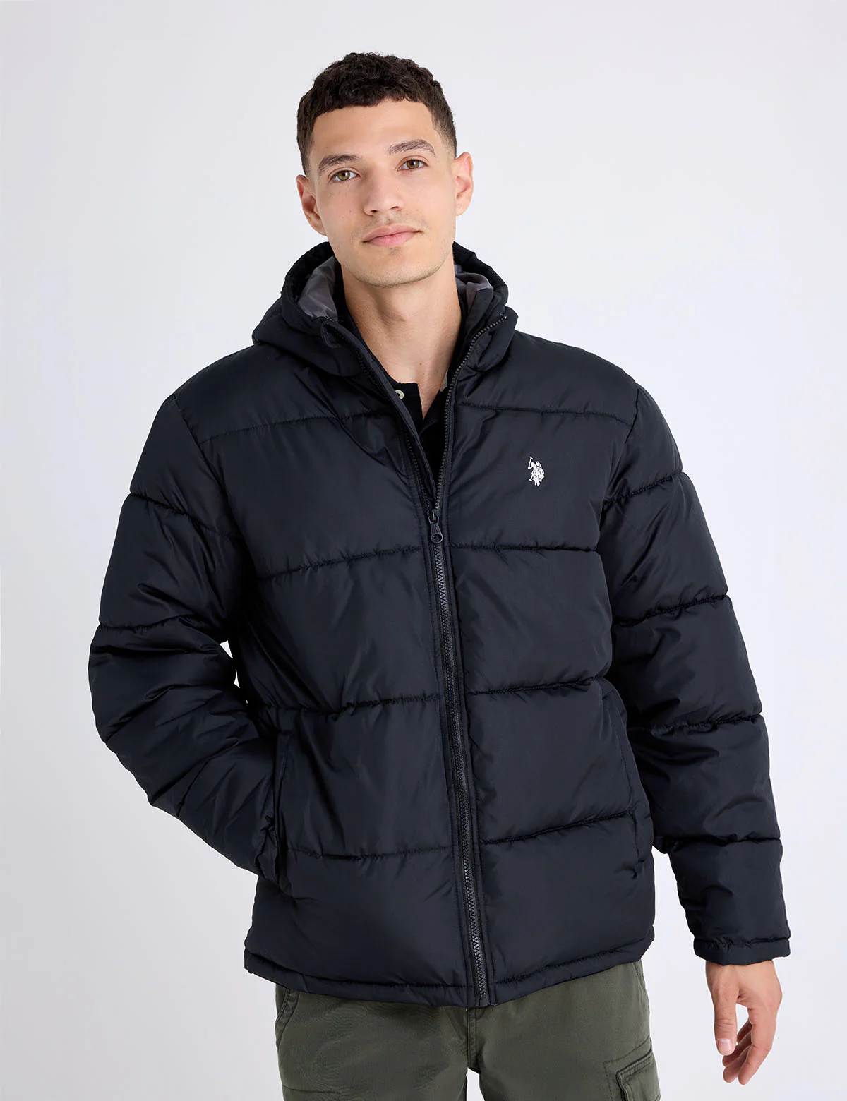 SOLID QUILTED CHANNEL PUFFER JACKET - Image 23