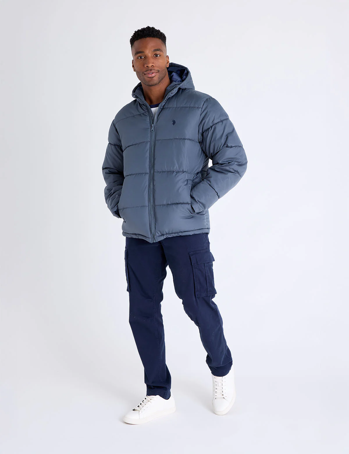 SOLID QUILTED CHANNEL PUFFER JACKET - Image 4