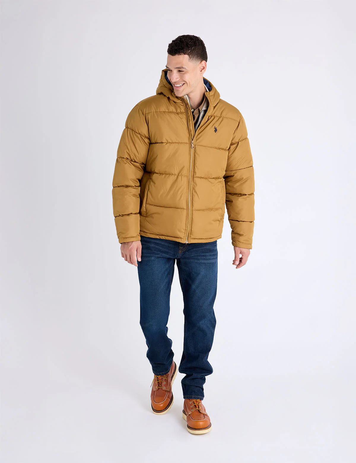 SOLID QUILTED CHANNEL PUFFER JACKET - Image 8