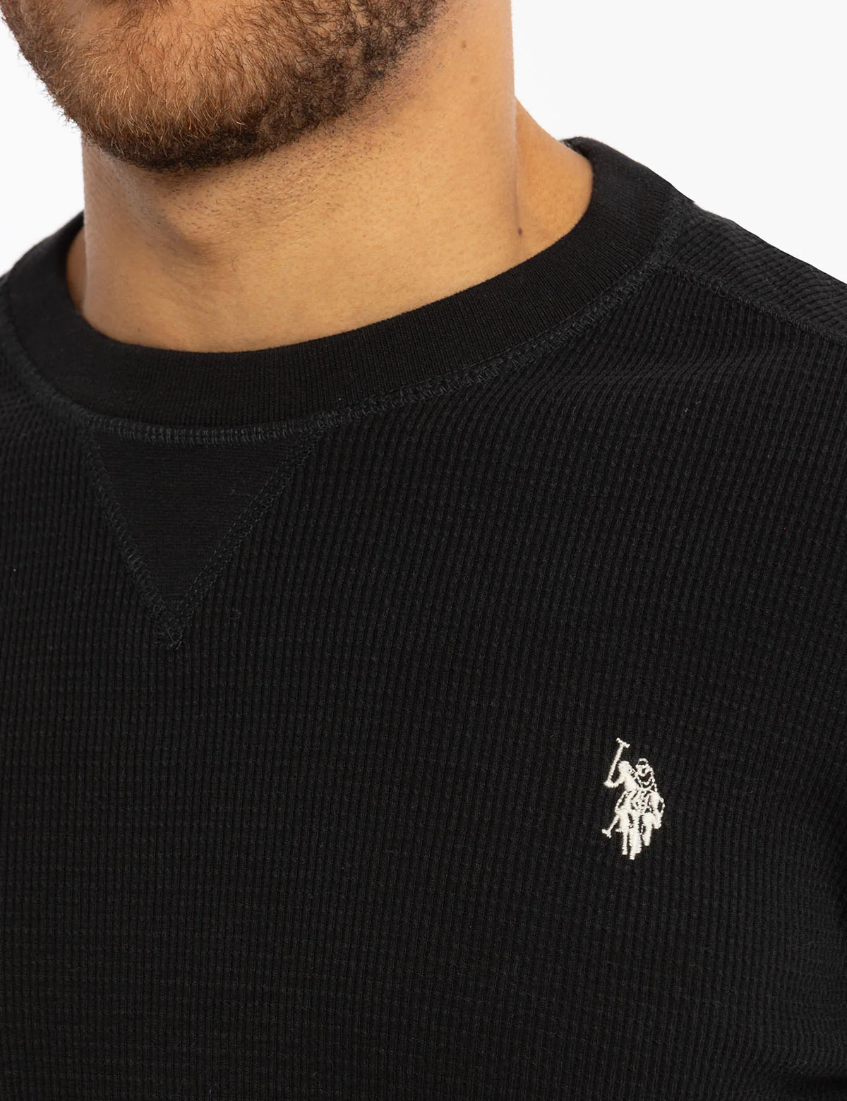 SOLID RIB KNIT CREW NECK PULLOVER - Image 2