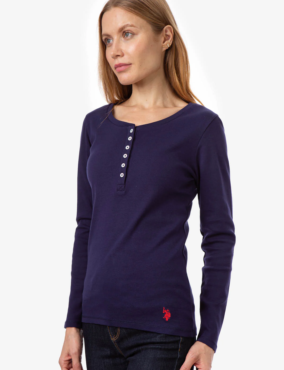 SOLID RIBBED HENLEY - Image 10
