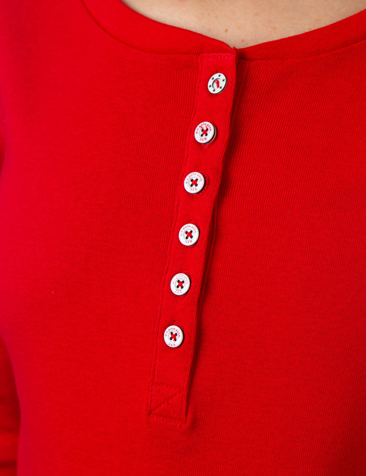 SOLID RIBBED HENLEY - Image 5