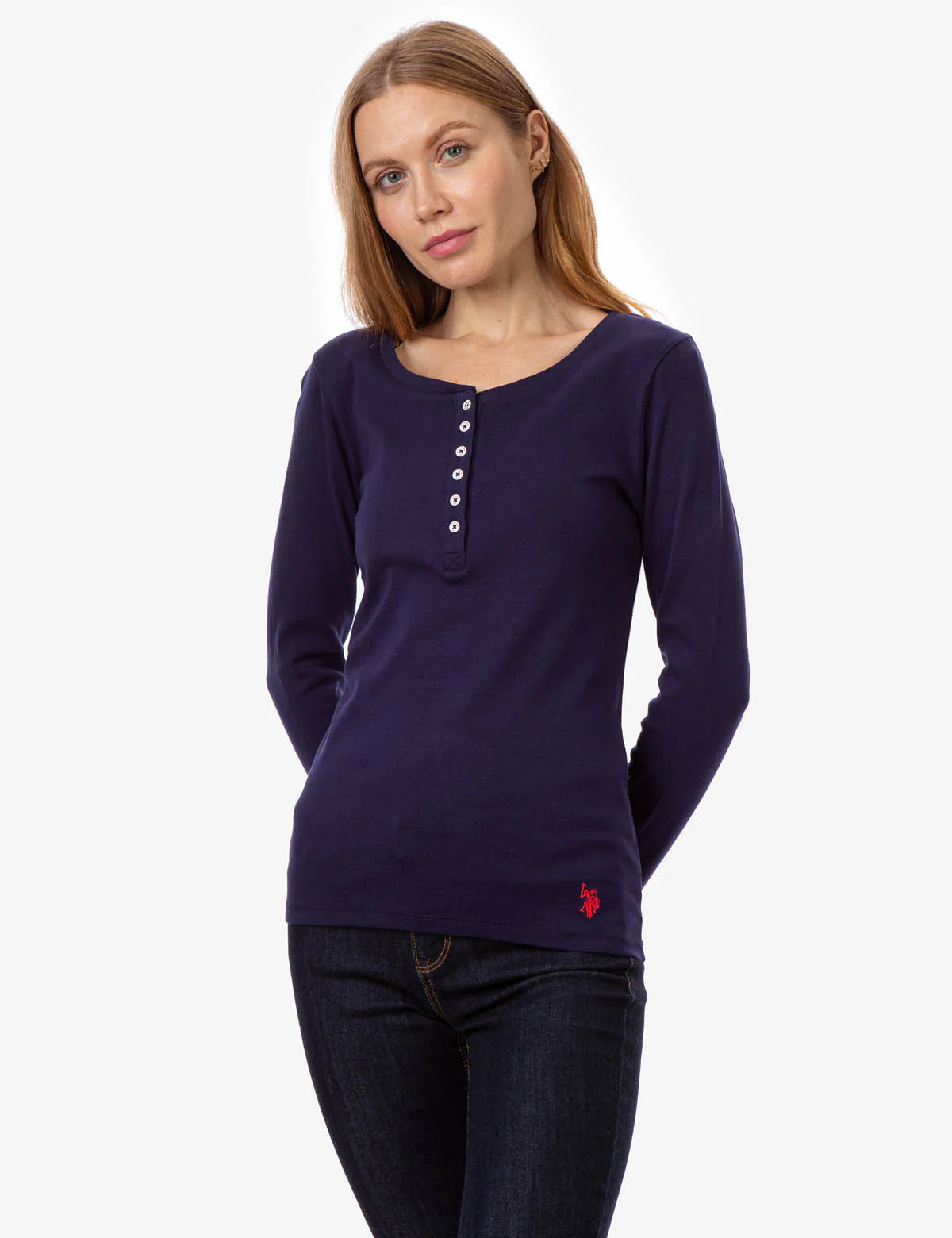 SOLID RIBBED HENLEY - Image 6