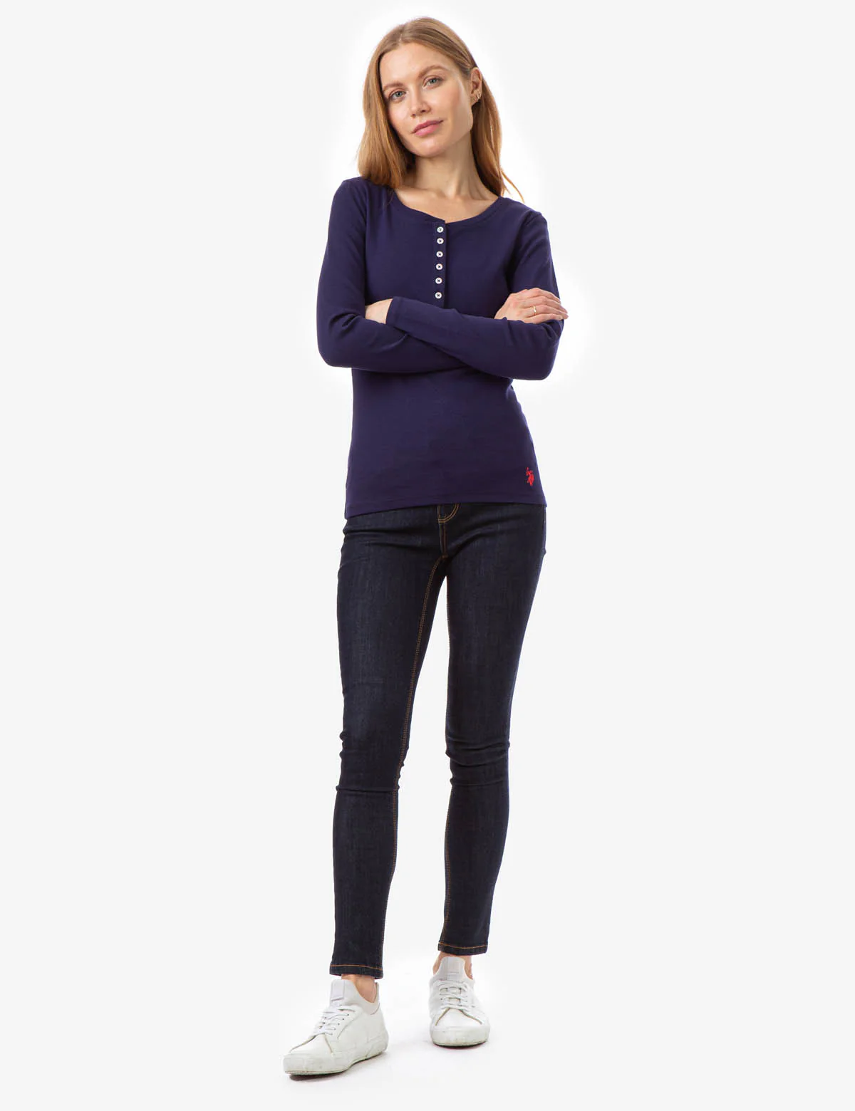 SOLID RIBBED HENLEY - Image 7