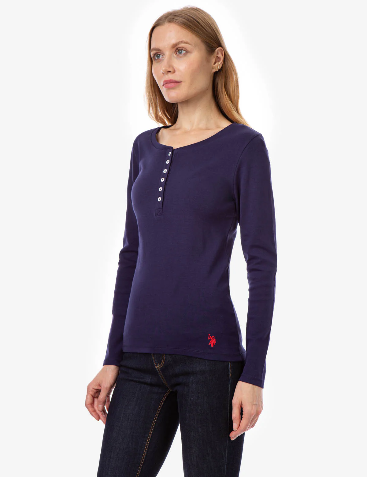 SOLID RIBBED HENLEY - Image 8
