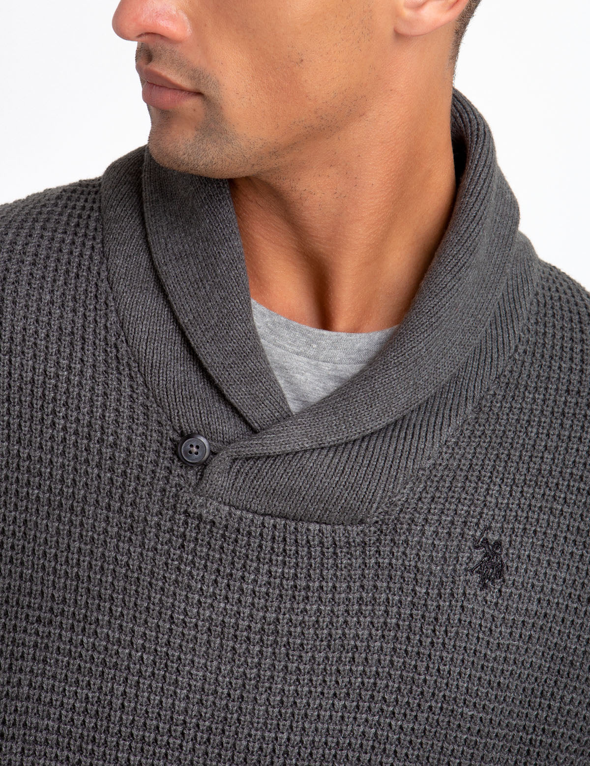 SOLID SHAWL COLLAR SWEATER - Image 10