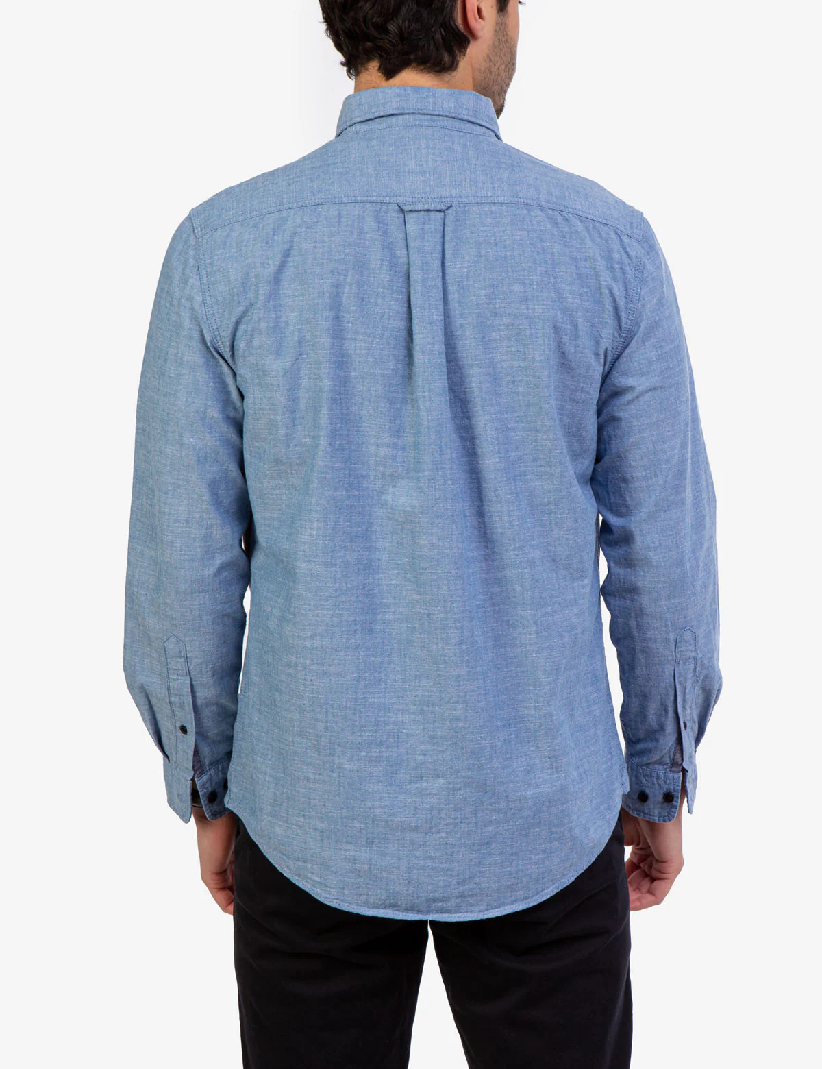 SOLID SLUB CANVAS LONG SLEEVE SHIRT - Image 4