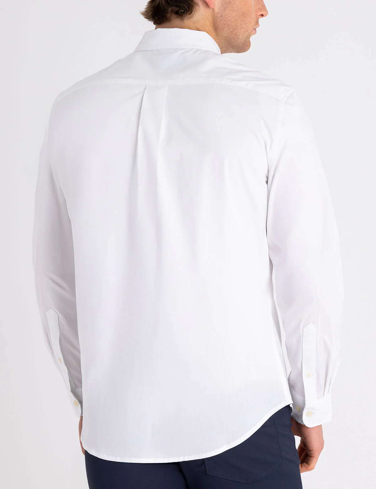SOLID STRETCH POPLIN LONG SLEEVE SHIRT - Image 10