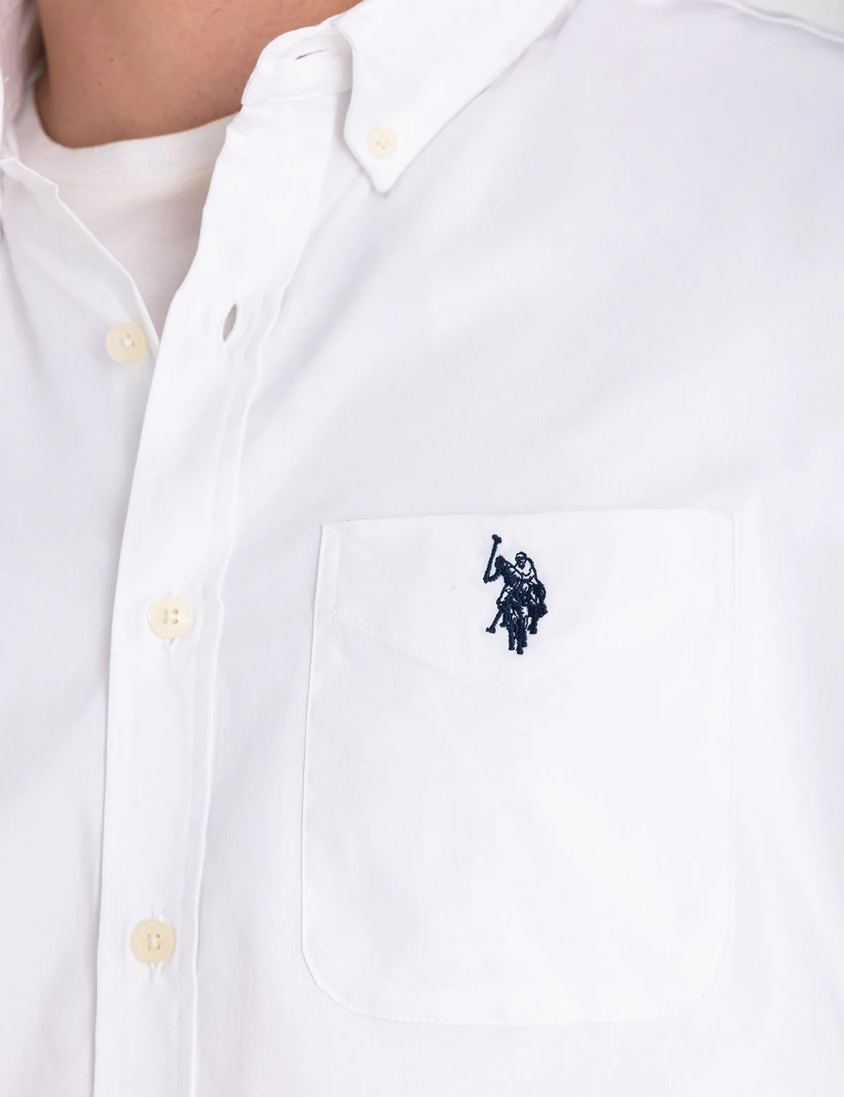 SOLID STRETCH POPLIN LONG SLEEVE SHIRT - Image 7