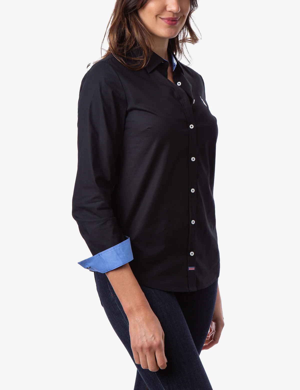 SOLID STRETCH POPLIN SHIRT - Image 2