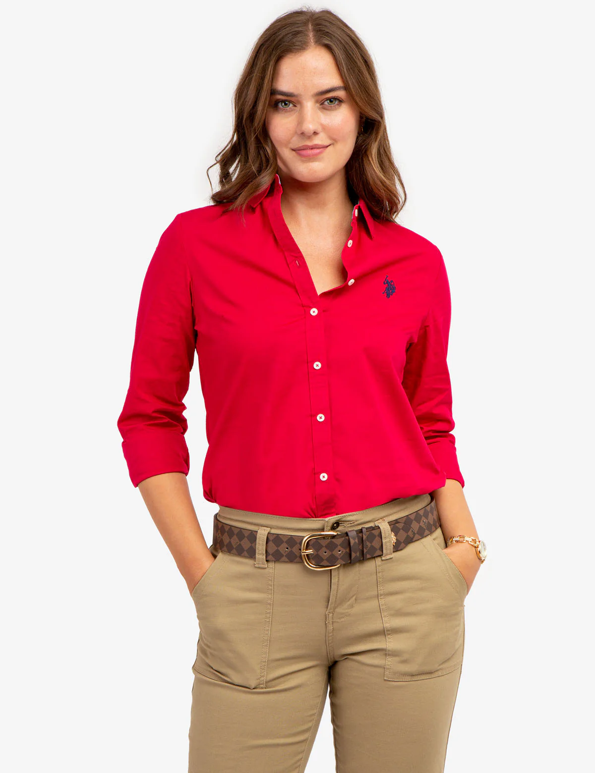 SOLID STRETCH POPLIN SHIRT - Image 10