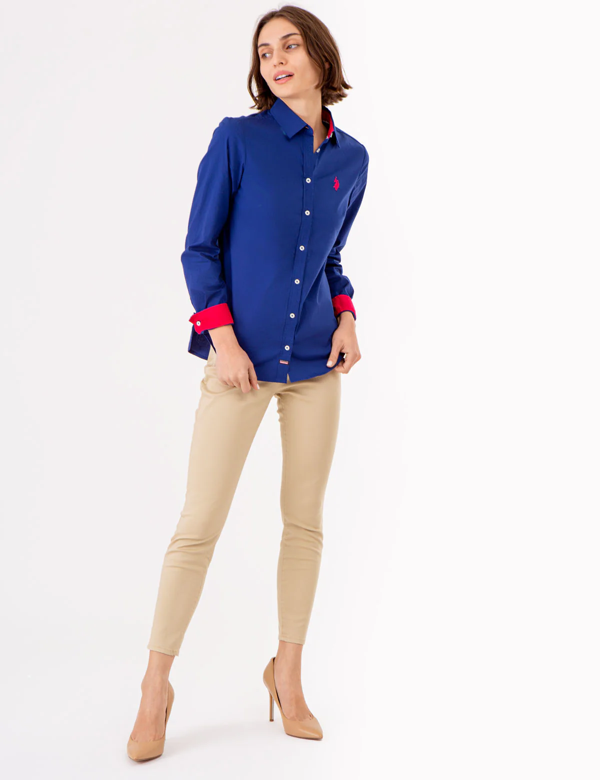 SOLID STRETCH POPLIN SHIRT - Image 2