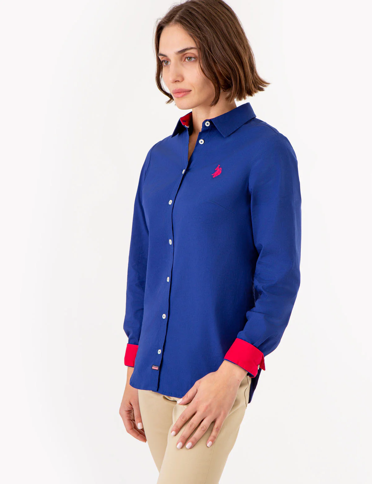 SOLID STRETCH POPLIN SHIRT - Image 3