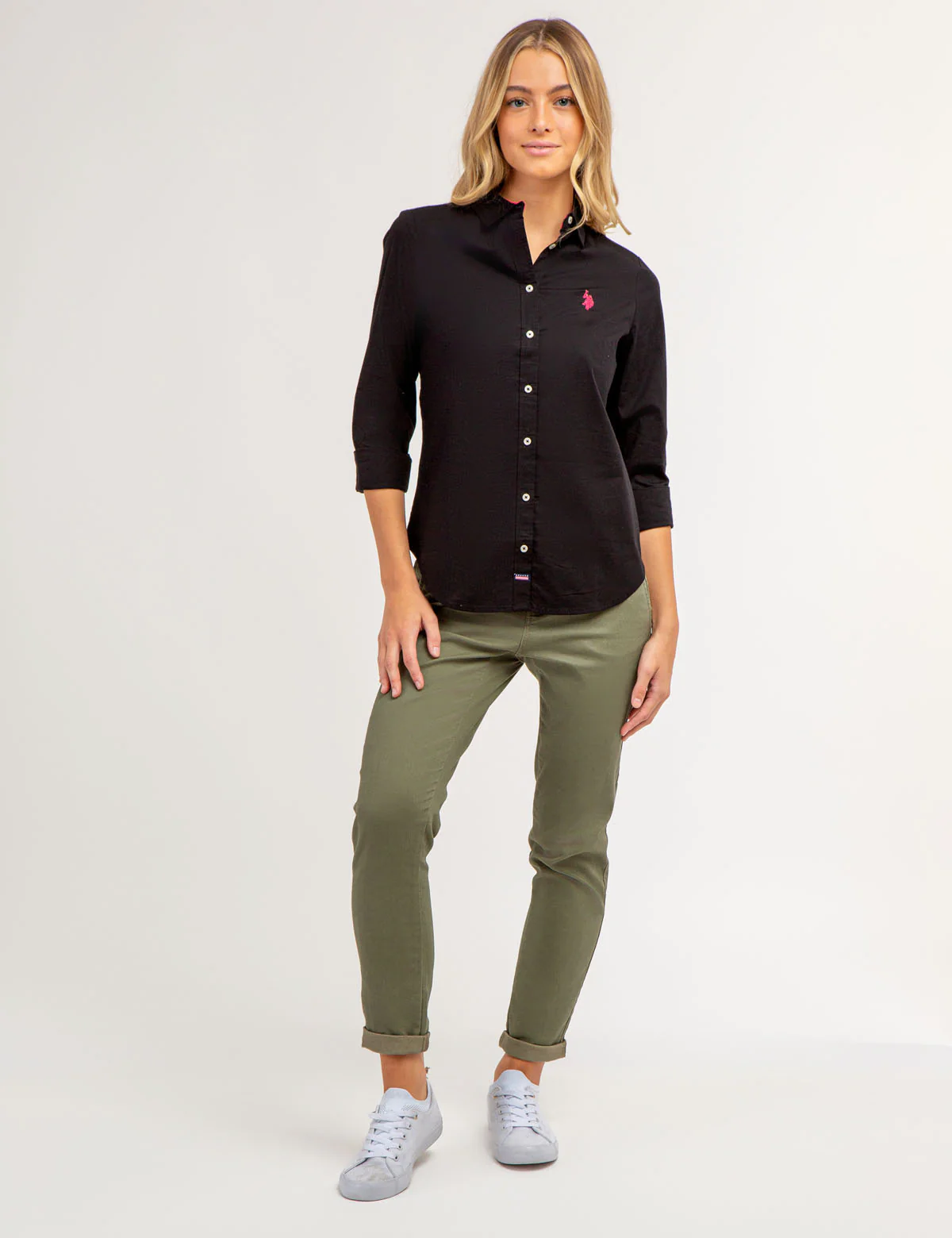 SOLID STRETCH POPLIN SHIRT - Image 7