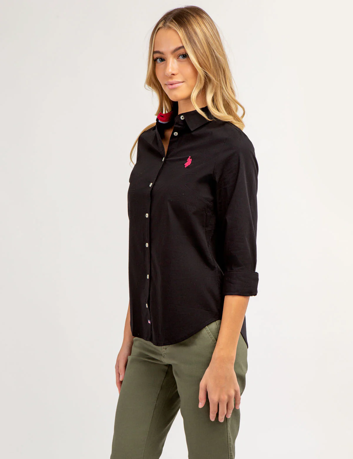 SOLID STRETCH POPLIN SHIRT - Image 8
