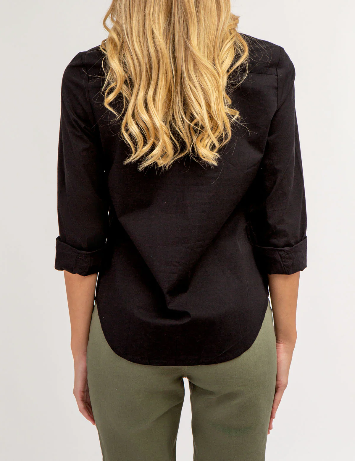SOLID STRETCH POPLIN SHIRT - Image 9