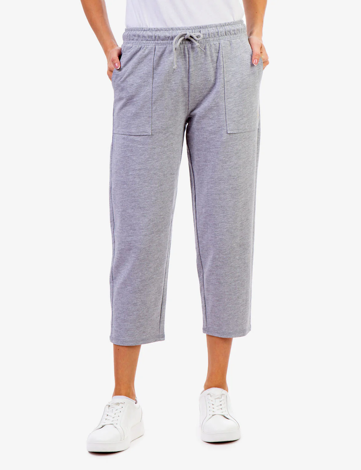 SOLID TIE WAIST CAPRI - Image 10