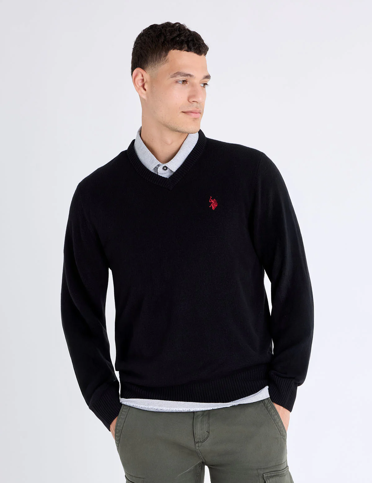SOLID V-NECK SWEATER - Image 16