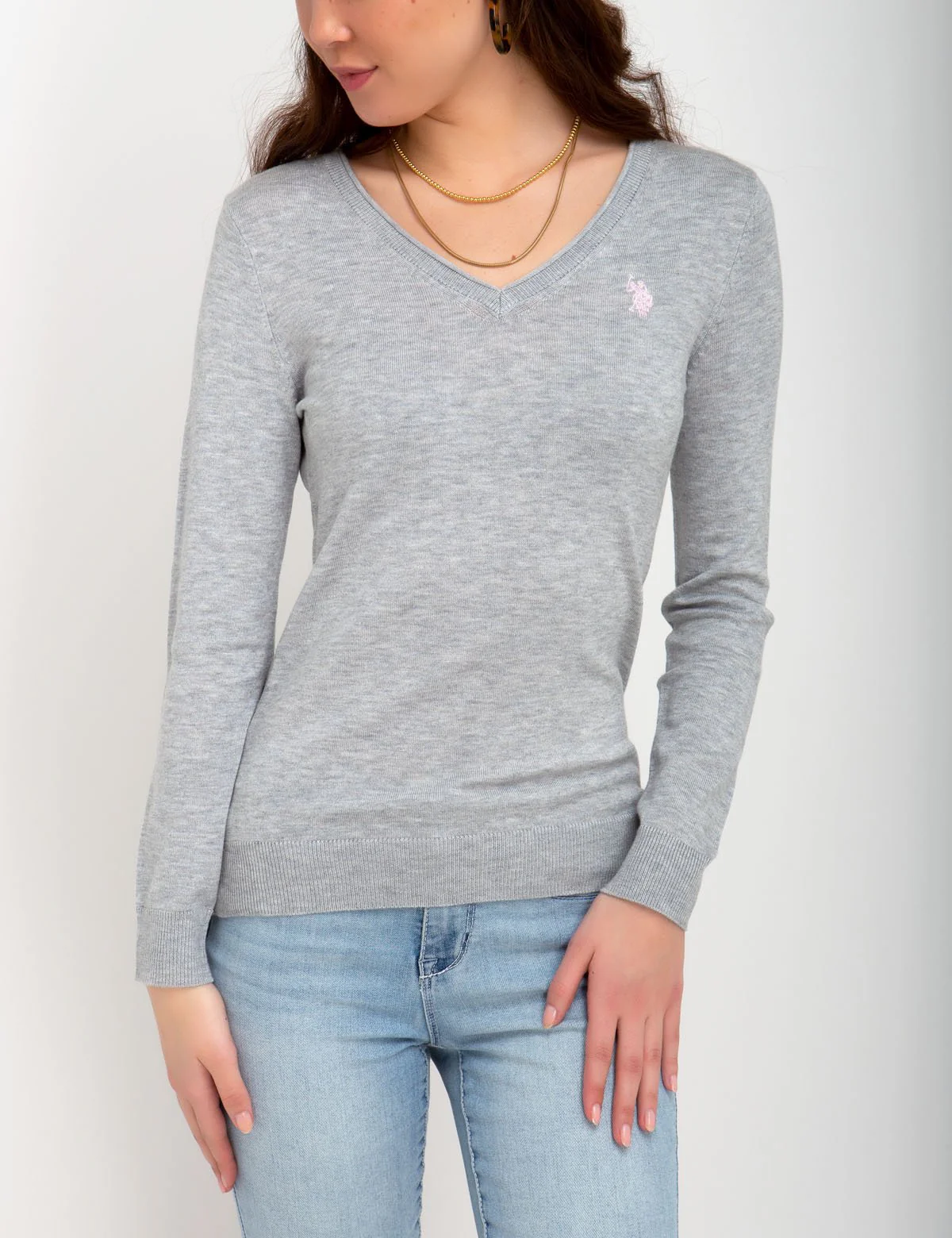 SOLID V-NECK SWEATER - Image 10