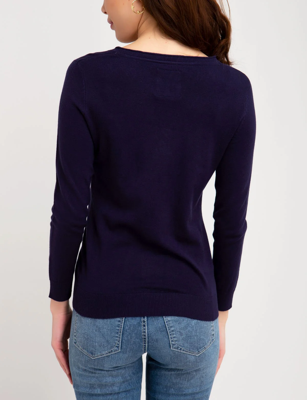SOLID V-NECK SWEATER - Image 11