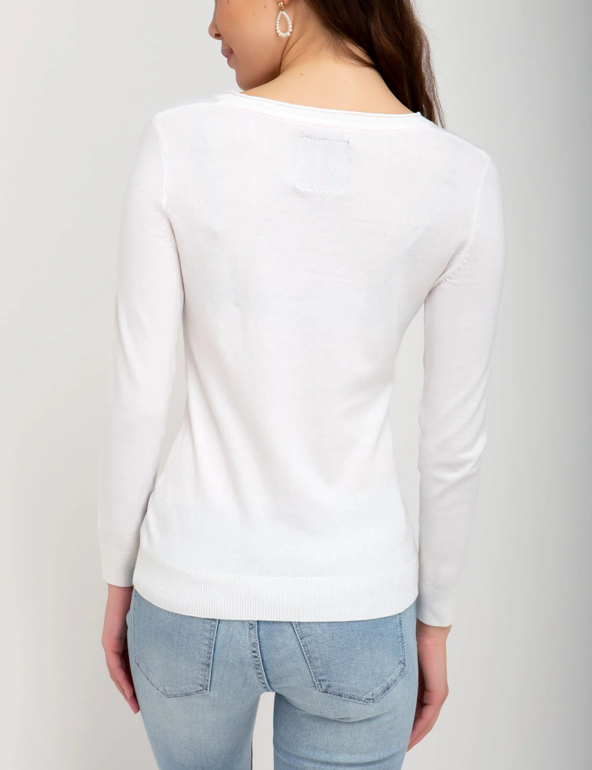 SOLID V-NECK SWEATER - Image 13