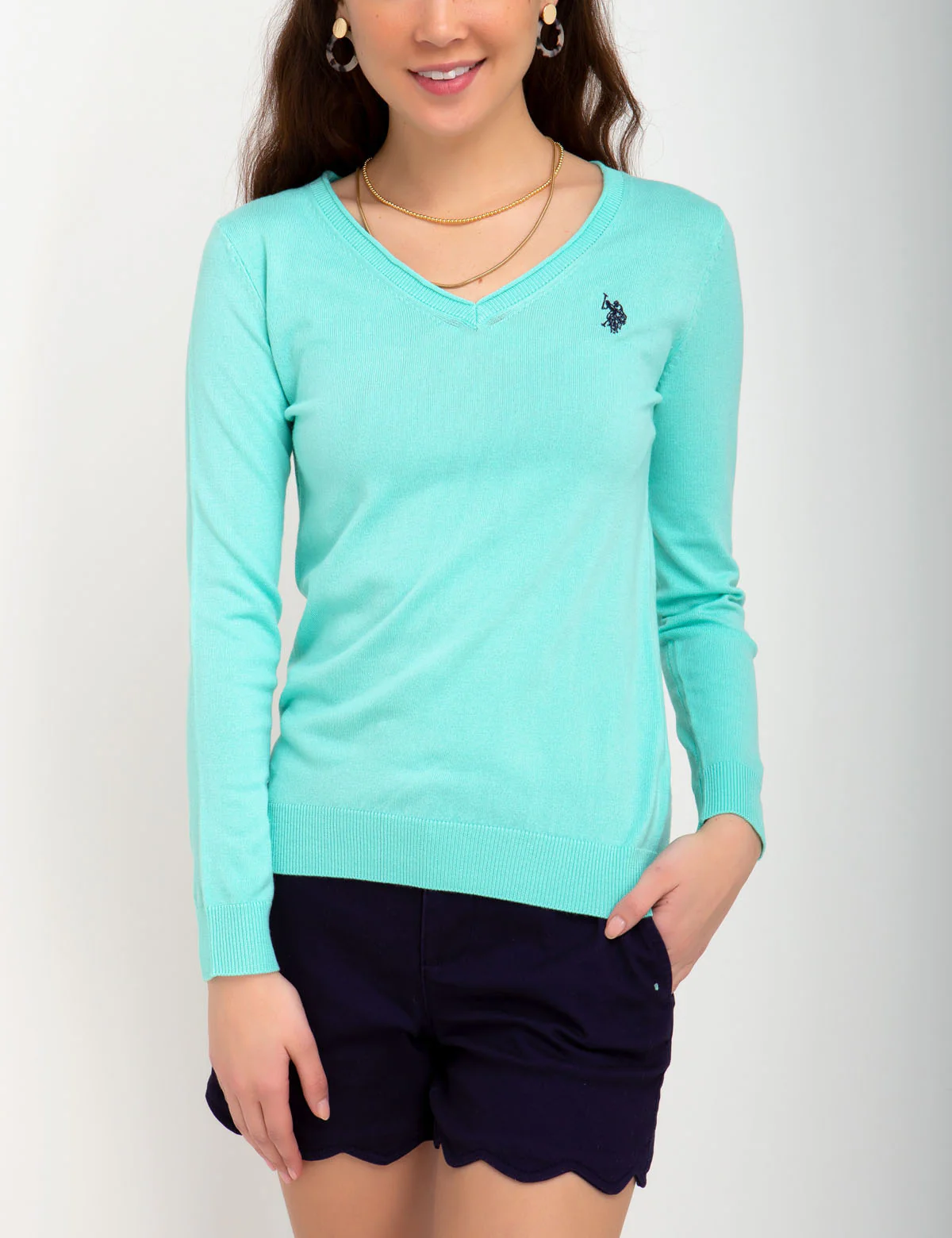SOLID V-NECK SWEATER - Image 14