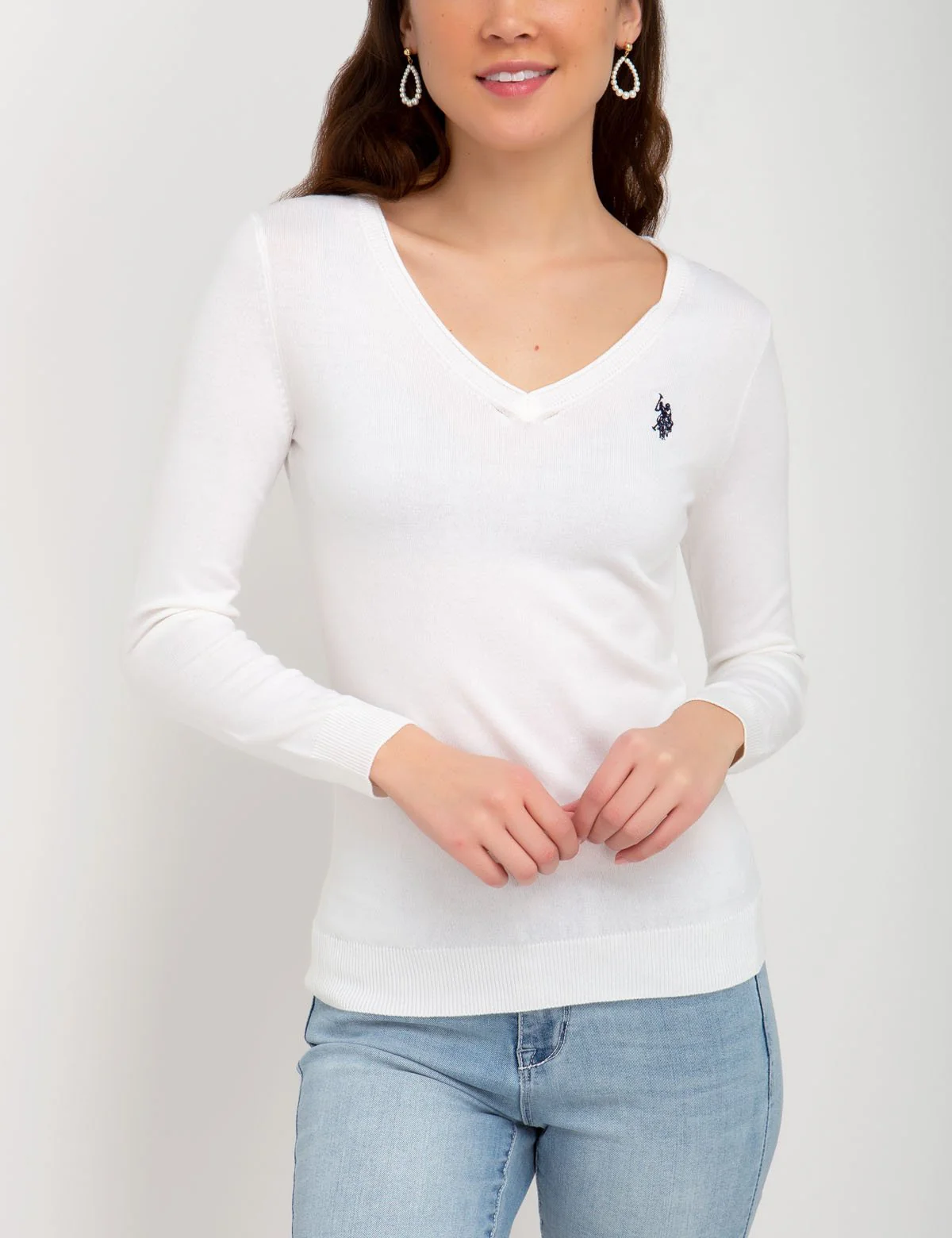 SOLID V-NECK SWEATER - Image 15