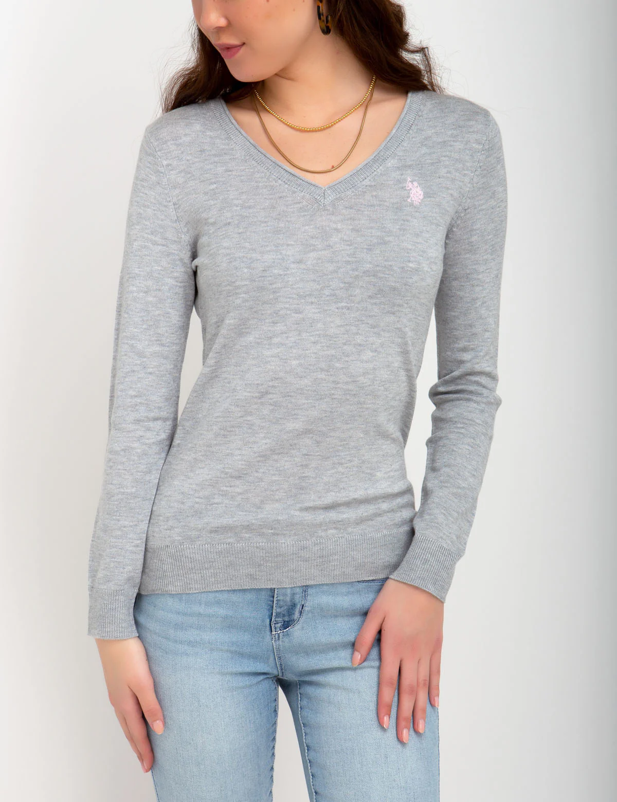 SOLID V-NECK SWEATER - Image 18
