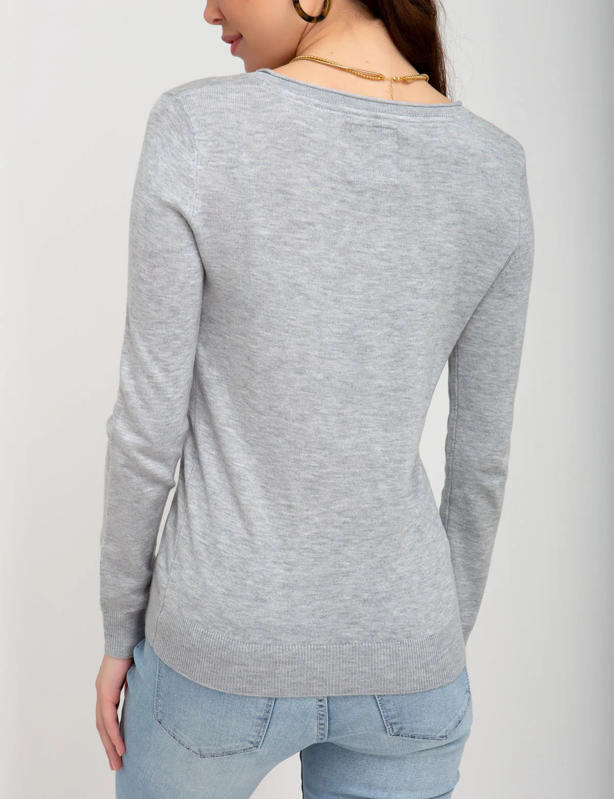 SOLID V-NECK SWEATER - Image 21